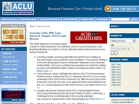 ACLU - Detail Page