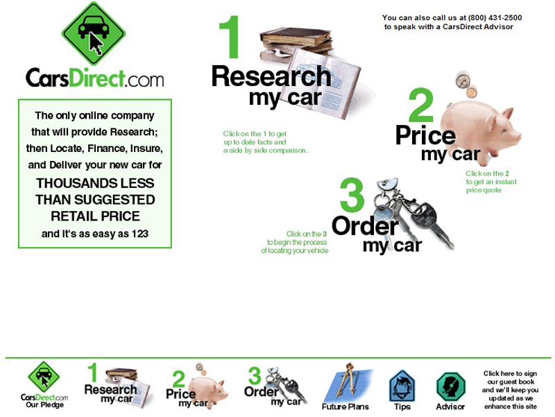 CarsDirect - Alternate Home Page