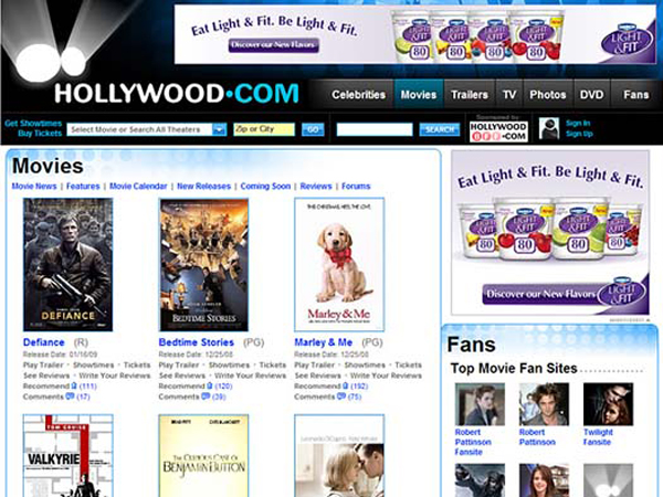 Hollywood.com - Movies Page